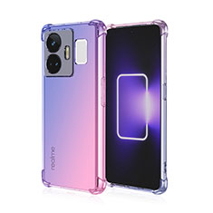 Coque Ultra Fine Transparente Souple Housse Etui Degrade pour Realme GT Neo5 5G Bleu