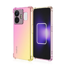 Coque Ultra Fine Transparente Souple Housse Etui Degrade pour Realme GT Neo5 5G Rose