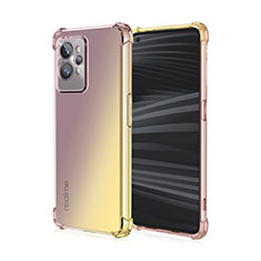 Coque Ultra Fine Transparente Souple Housse Etui Degrade pour Realme GT2 Pro 5G Jaune