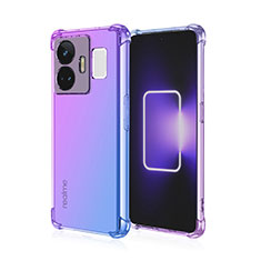 Coque Ultra Fine Transparente Souple Housse Etui Degrade pour Realme GT3 5G Violet Clair