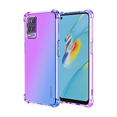 Coque Ultra Fine Transparente Souple Housse Etui Degrade pour Realme Narzo 30 5G Violet Clair