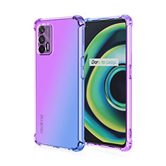 Coque Ultra Fine Transparente Souple Housse Etui Degrade pour Realme Q3 Pro 5G Violet Clair