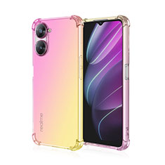 Coque Ultra Fine Transparente Souple Housse Etui Degrade pour Realme Q5x 5G Rose