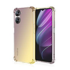 Coque Ultra Fine Transparente Souple Housse Etui Degrade pour Realme V20 5G Jaune