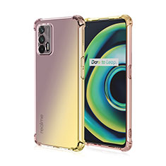 Coque Ultra Fine Transparente Souple Housse Etui Degrade pour Realme X7 Max 5G Jaune