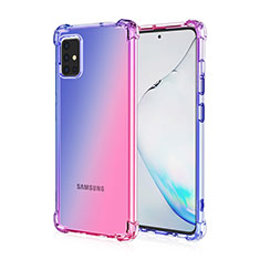 Coque Ultra Fine Transparente Souple Housse Etui Degrade pour Samsung Galaxy A51 4G Bleu