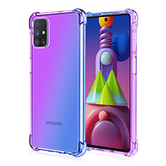 Coque Ultra Fine Transparente Souple Housse Etui Degrade pour Samsung Galaxy M51 Violet