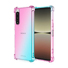 Coque Ultra Fine Transparente Souple Housse Etui Degrade pour Sony Xperia 1 III Bleu Ciel