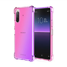 Coque Ultra Fine Transparente Souple Housse Etui Degrade pour Sony Xperia 10 II Violet Clair