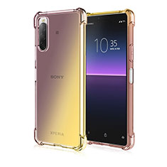 Coque Ultra Fine Transparente Souple Housse Etui Degrade pour Sony Xperia 10 III Or