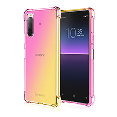 Coque Ultra Fine Transparente Souple Housse Etui Degrade pour Sony Xperia 10 IV Jaune