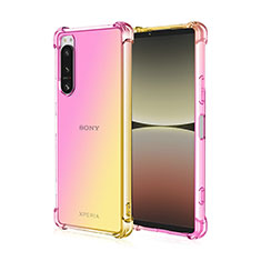 Coque Ultra Fine Transparente Souple Housse Etui Degrade pour Sony Xperia 5 III SO-53B Jaune