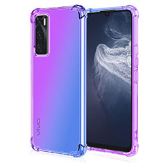 Coque Ultra Fine Transparente Souple Housse Etui Degrade pour Vivo Y70 (2020) Violet