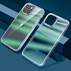 Coque Ultra Fine Transparente Souple Housse Etui Degrade QC1 pour Apple iPhone 14 Plus Vert