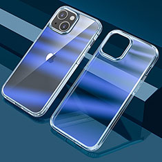 Coque Ultra Fine Transparente Souple Housse Etui Degrade QC1 pour Apple iPhone 15 Bleu