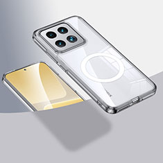 Coque Ultra Slim Silicone Souple Transparente avec Mag-Safe Magnetic Magnetique QK1 pour Xiaomi Mi 14 Pro 5G Clair