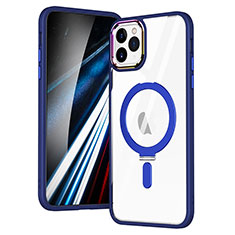 Coque Ultra Slim Silicone Souple Transparente avec Mag-Safe Magnetic Magnetique SD1 pour Apple iPhone 11 Pro Bleu
