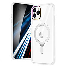 Coque Ultra Slim Silicone Souple Transparente avec Mag-Safe Magnetic Magnetique SD1 pour Apple iPhone 11 Pro Max Argent