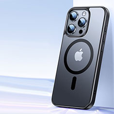 Coque Ultra Slim Silicone Souple Transparente avec Mag-Safe Magnetic Magnetique X01D pour Apple iPhone 13 Pro Max Noir