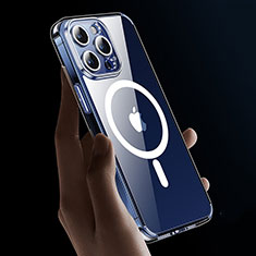Coque Ultra Slim Silicone Souple Transparente avec Mag-Safe Magnetic Magnetique XD9 pour Apple iPhone 15 Pro Max Clair