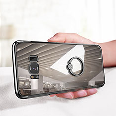 Coque Ultra Slim Silicone Souple Transparente avec Support Bague Anneau pour Samsung Galaxy S8 Plus Clair