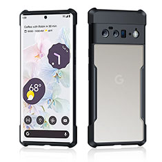 Coque Ultra Slim Silicone Souple Transparente pour Google Pixel 6a 5G Noir