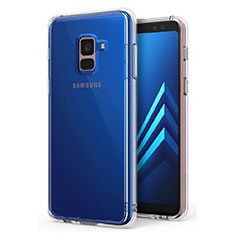 Coque Ultra Slim Silicone Souple Transparente pour Samsung Galaxy A8+ A8 Plus (2018) Duos A730F Clair