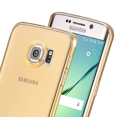 Coque Ultra Slim TPU Souple Transparente pour Samsung Galaxy S6 Edge SM-G925 Or