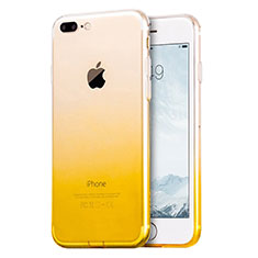 Coque Ultra Slim Transparente Souple Degrade G01 pour Apple iPhone 7 Plus Jaune