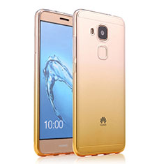 Coque Ultra Slim Transparente Souple Degrade pour Huawei G9 Plus Jaune