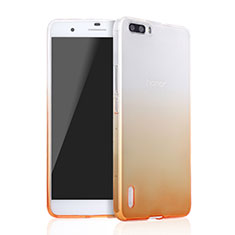 Coque Ultra Slim Transparente Souple Degrade pour Huawei Honor 6 Plus Jaune