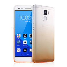 Coque Ultra Slim Transparente Souple Degrade pour Huawei Honor 7 Jaune