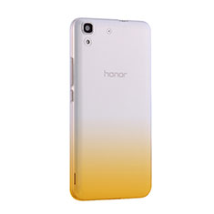 Coque Ultra Slim Transparente Souple Degrade pour Huawei Y6 Jaune
