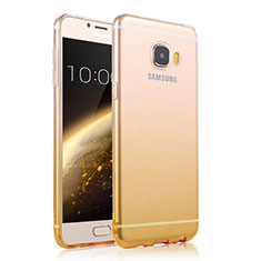 Coque Ultra Slim Transparente Souple Degrade pour Samsung Galaxy C9 Pro C9000 Jaune