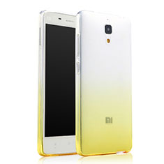 Coque Ultra Slim Transparente Souple Degrade pour Xiaomi Mi 4 LTE Jaune