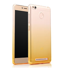 Coque Ultra Slim Transparente Souple Degrade pour Xiaomi Redmi 3 High Edition Jaune