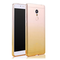 Coque Ultra Slim Transparente Souple Degrade pour Xiaomi Redmi Note 4X Jaune