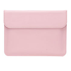 Double Pochette Housse Cuir L02 pour Huawei Honor MagicBook Pro (2020) 16.1 Rose