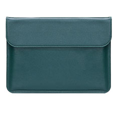 Double Pochette Housse Cuir L02 pour Huawei Honor MagicBook Pro (2020) 16.1 Vert