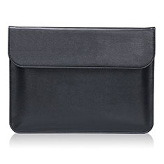 Double Pochette Housse Cuir L03 pour Huawei Matebook X Pro (2020) 13.9 Noir