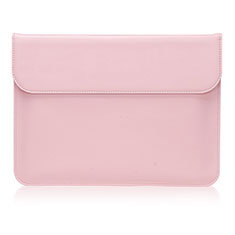 Double Pochette Housse Cuir L04 pour Huawei Matebook D14 (2020) Rose