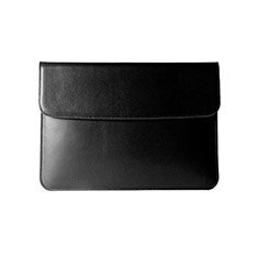 Double Pochette Housse Cuir L05 pour Apple MacBook Air 13.3 pouces (2018) Noir