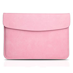 Double Pochette Housse Cuir L06 pour Apple MacBook Air 11 pouces Rose