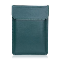 Double Pochette Housse Cuir L21 pour Apple MacBook 12 pouces Vert