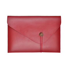 Double Pochette Housse Cuir L22 pour Apple MacBook 12 pouces Rouge