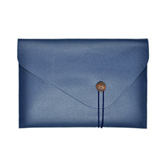 Double Pochette Housse Cuir L22 pour Apple MacBook Pro 13 pouces (2020) Bleu