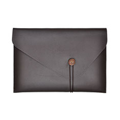 Double Pochette Housse Cuir L22 pour Apple MacBook Pro 13 pouces (2020) Marron