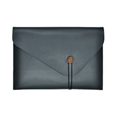 Double Pochette Housse Cuir L22 pour Apple MacBook Pro 13 pouces Noir