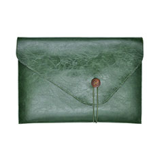 Double Pochette Housse Cuir L23 pour Apple MacBook Air 13 pouces (2020) Vert