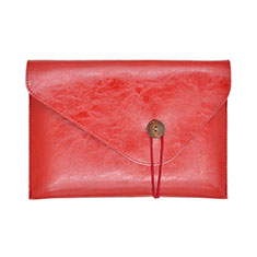 Double Pochette Housse Cuir L23 pour Apple MacBook Air 13 pouces Rouge